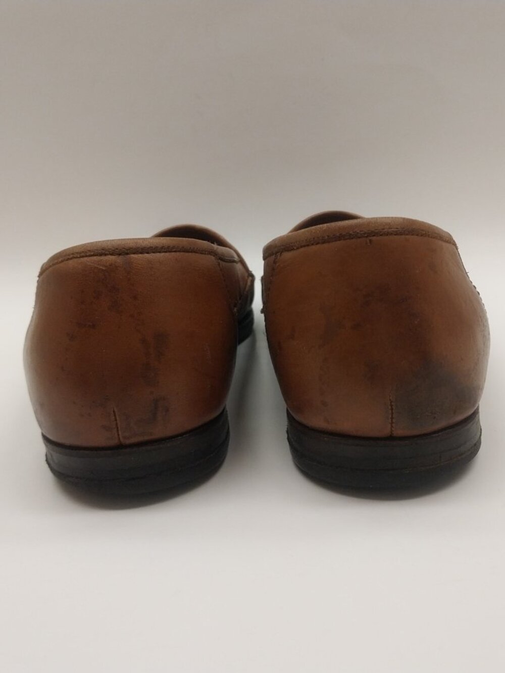 MENS PARAGON LEATHER LOAFERS SIZE 9 - Picture 6 of 13